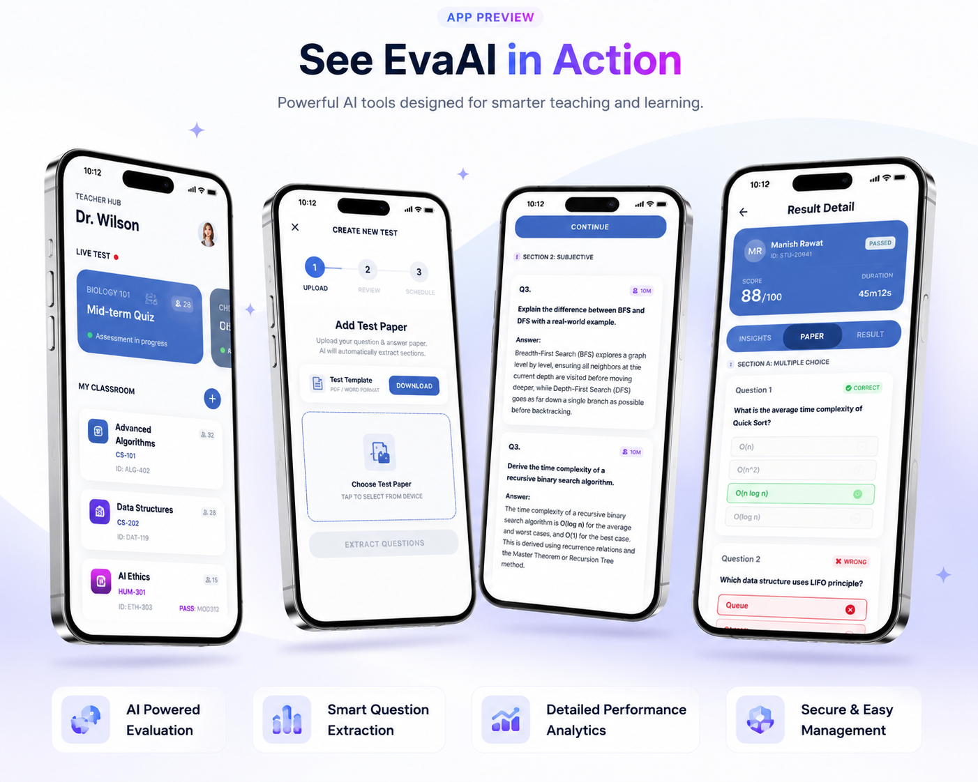 EvaAI mobile app preview